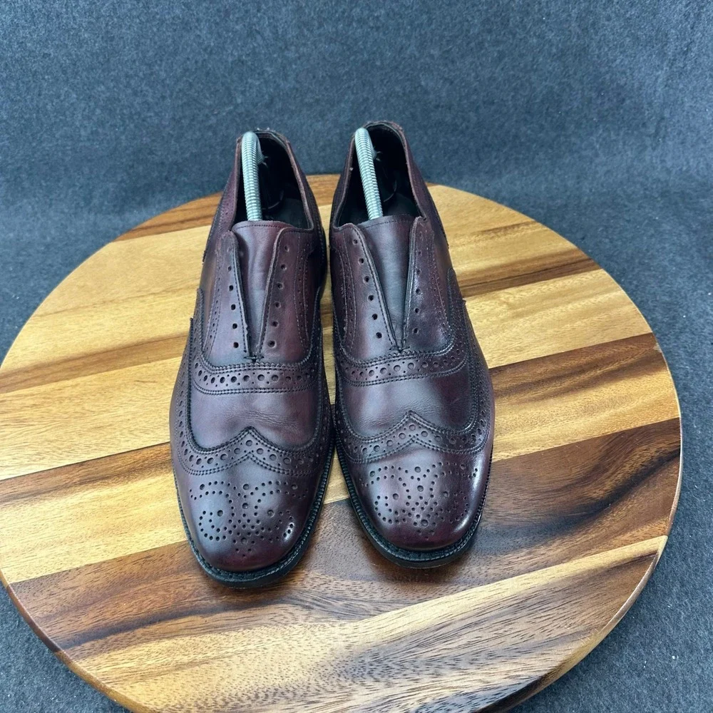 Allen Edmonds 7655 Independence Coll. Jefferson 2.0 Merlot Wingtip Oxford 9.5D